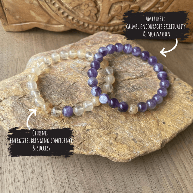 Citrine & Amethyst Connection Bracelets